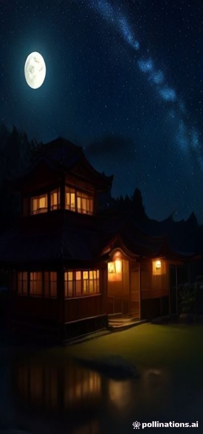 手机竖屏截图中夜晚屋顶关卡全部点亮，月光下僵尸从右侧逼近，屏幕上方显示已坚持的波数